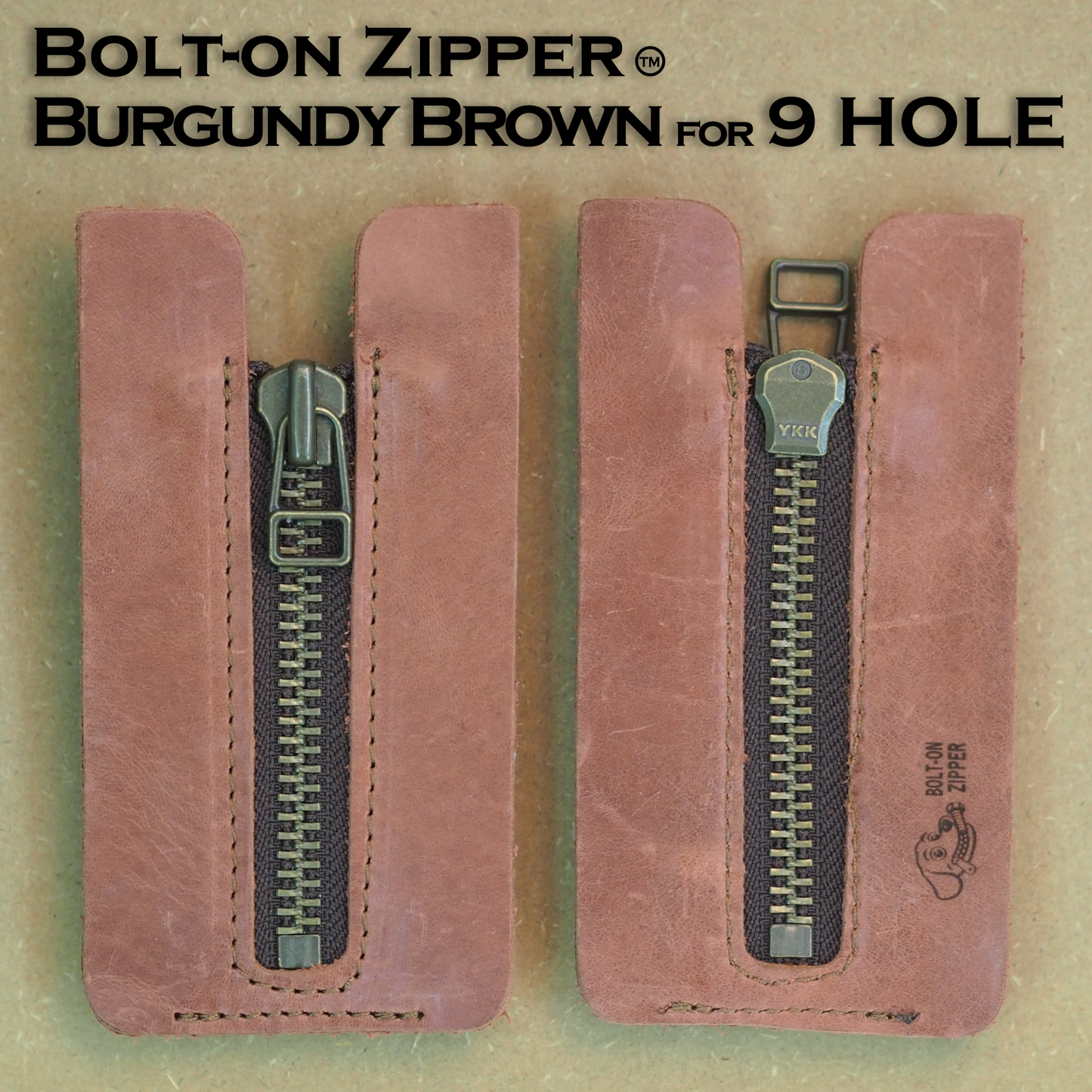 Bolt-on Zipper™ Burgundy Brown for 9-hole：ボルトオンジッパー™ バーガンディブラウン 9-hole用